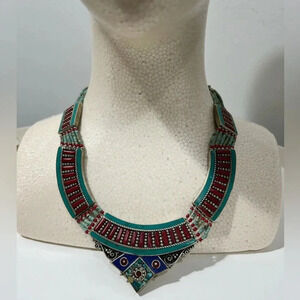 Vintage Retro turquoise necklace